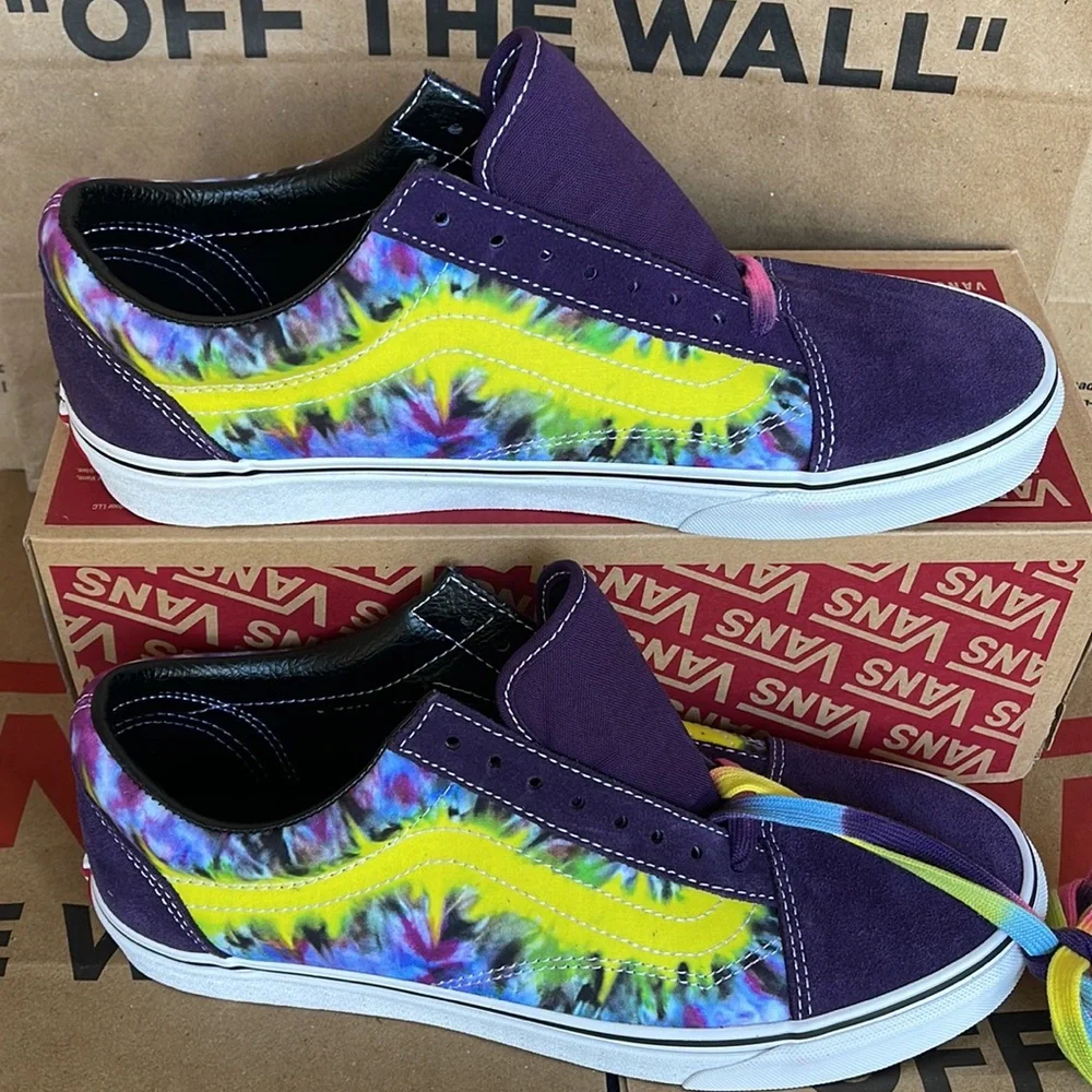 Vans Old Skool Tie Dye Mysterioso/True White Men’s sneakers - Picture 2 of 16